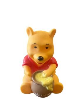 Vintage Winnie The Pooh Soft Rubber Piggy Bank Disney 6”